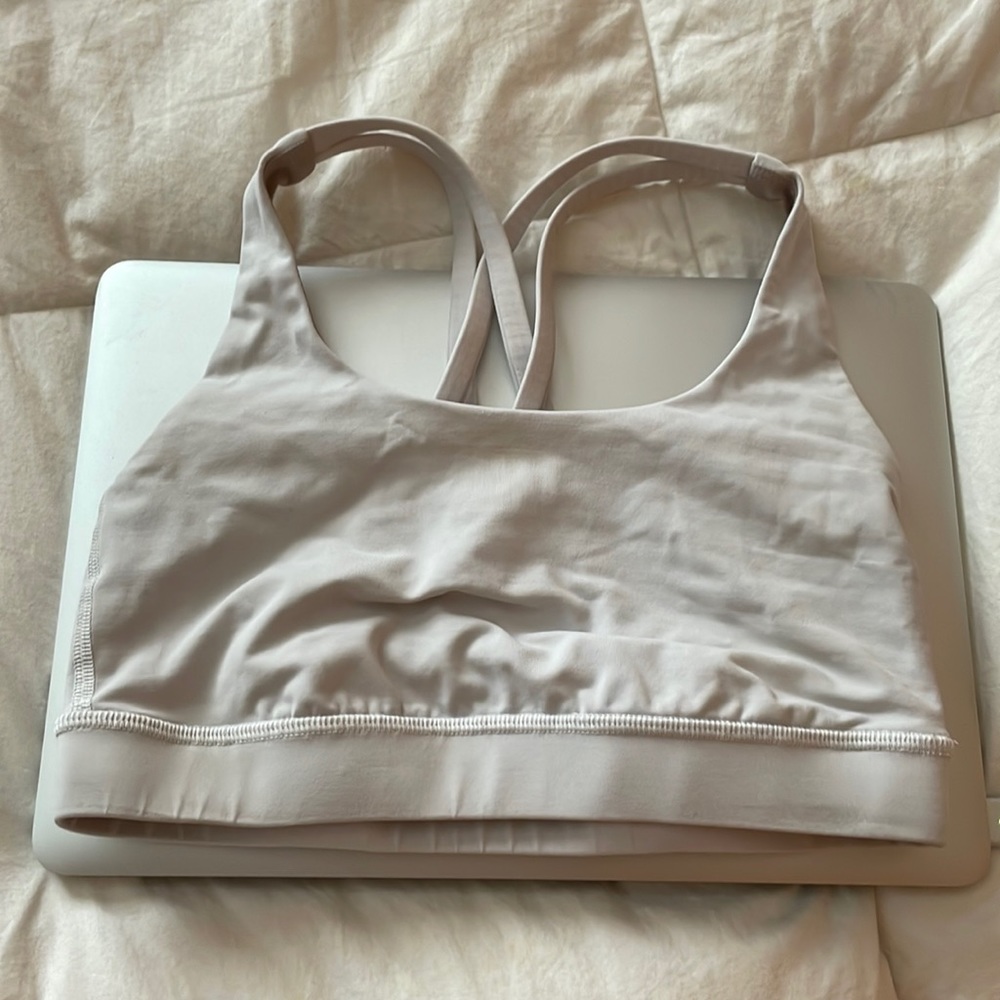 Lululemon White Energy Bra